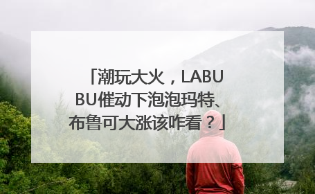 潮玩大火，LABUBU催动下泡泡玛特、布鲁可大涨该咋看？
