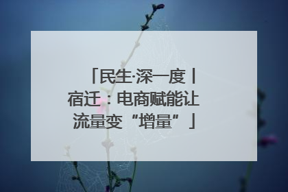 民生·深一度丨宿迁：电商赋能让流量变“增量”
