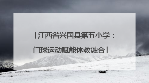 江西省兴国县第五小学：门球运动赋能体教融合