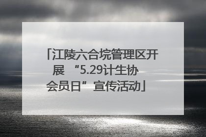 江陵六合垸管理区开展 “5.29计生协会员日”宣传活动