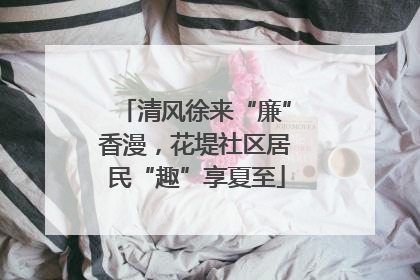 清风徐来“廉”香漫，花堤社区居民“趣”享夏至