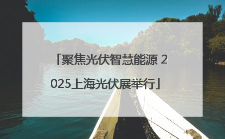 聚焦光伏智慧能源 2025上海光伏展举行