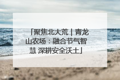 聚焦北大荒｜青龙山农场：融合节气智慧 深耕安全沃土