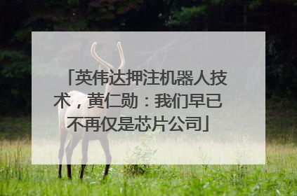 英伟达押注机器人技术，黄仁勋：我们早已不再仅是芯片公司