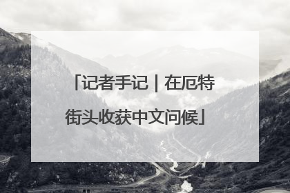 记者手记｜在厄特街头收获中文问候