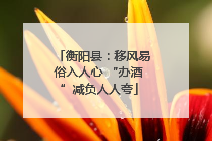 衡阳县：移风易俗入人心 “办酒”减负人人夸