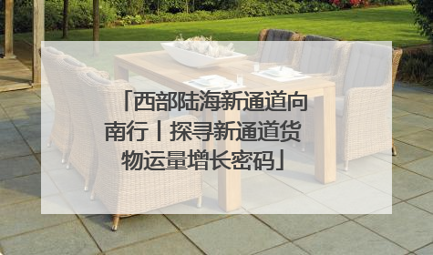 西部陆海新通道向南行丨探寻新通道货物运量增长密码