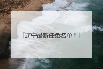 辽宁最新任免名单！