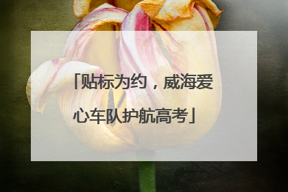 贴标为约，威海爱心车队护航高考