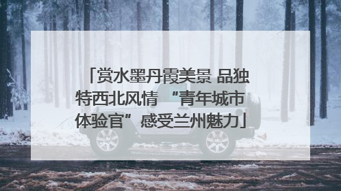赏水墨丹霞美景 品独特西北风情 “青年城市体验官”感受兰州魅力