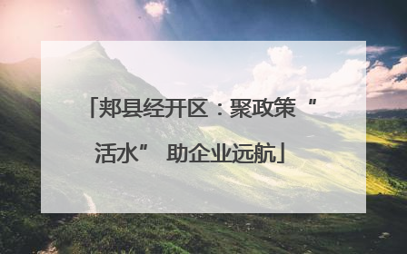 郏县经开区：聚政策“活水” 助企业远航