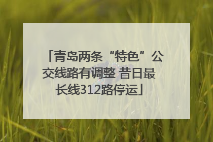 青岛两条“特色”公交线路有调整 昔日最长线312路停运