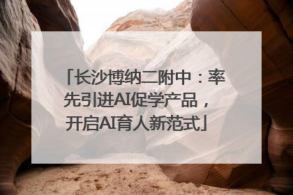 长沙博纳二附中：率先引进AI促学产品，开启AI育人新范式