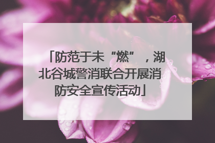 防范于未“燃”，湖北谷城警消联合开展消防安全宣传活动
