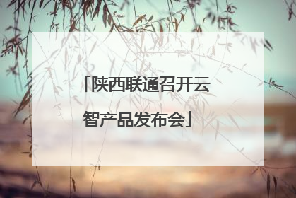陕西联通召开云智产品发布会