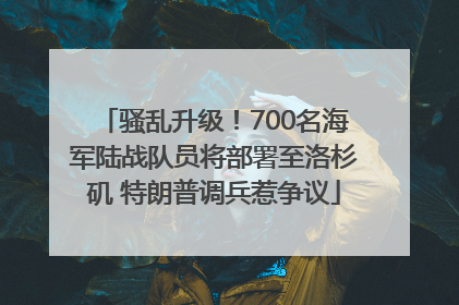 骚乱升级！700名海军陆战队员将部署至洛杉矶 特朗普调兵惹争议