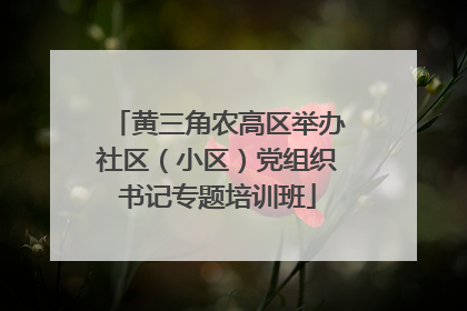 黄三角农高区举办社区（小区）党组织书记专题培训班