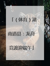 （体育）湖南道县：龙舟竞渡迎端午