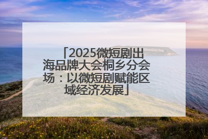 2025微短剧出海品牌大会桐乡分会场：以微短剧赋能区域经济发展