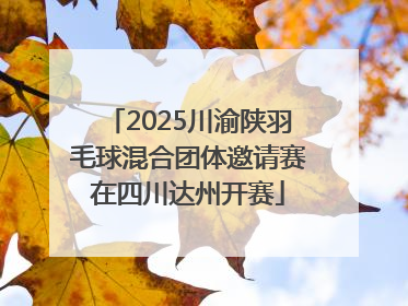 2025川渝陕羽毛球混合团体邀请赛在四川达州开赛