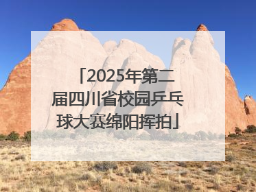 2025年第二届四川省校园乒乓球大赛绵阳挥拍