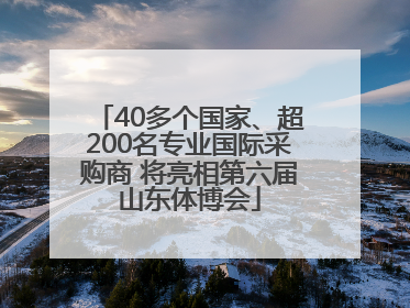 40多个国家、超200名专业国际采购商 将亮相第六届山东体博会