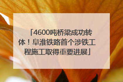 4600吨桥梁成功转体！阜淮铁路首个涉铁工程施工取得重要进展