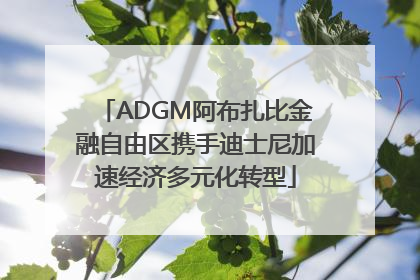ADGM阿布扎比金融自由区携手迪士尼加速经济多元化转型